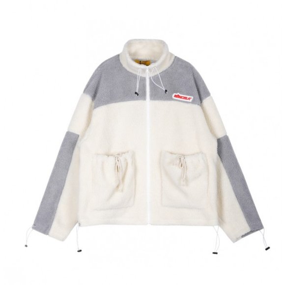 SENCE LA White Contrast Fleece Jacket - Picture 3 of 8